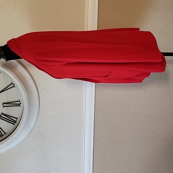 Bright Red Blazer with 2 front pockets. - Picture 2 of 4